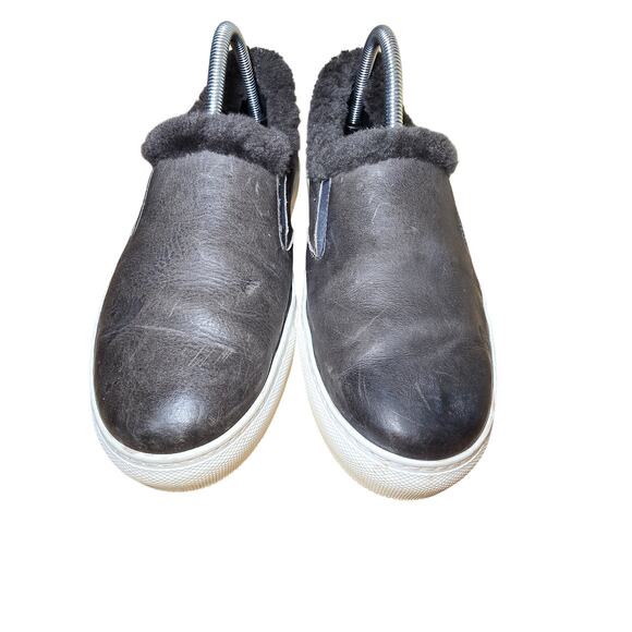 M. Gemi The Cerchio Sherling Slip On Shoes Gray Womens 9.5 EU 40 Made in Italy - Picture 4 of 7